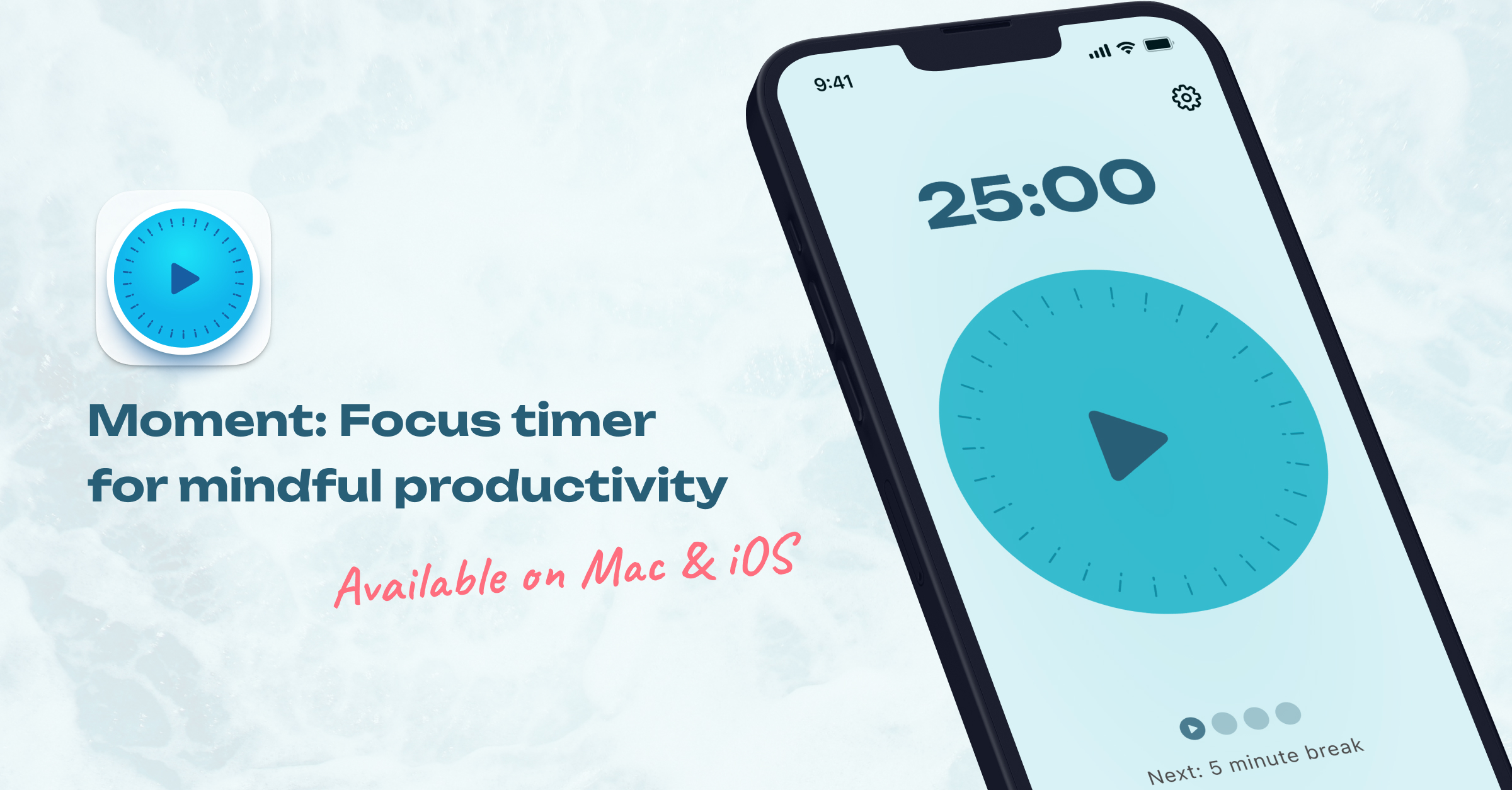 Moment – Mindful productivity timer for your iPhone, iPad and Mac.